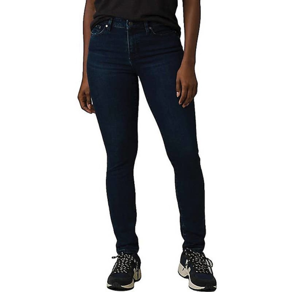 Prana Deep Blue Sienna Organic Stretch Cotton Mid Rise Skinny Jean